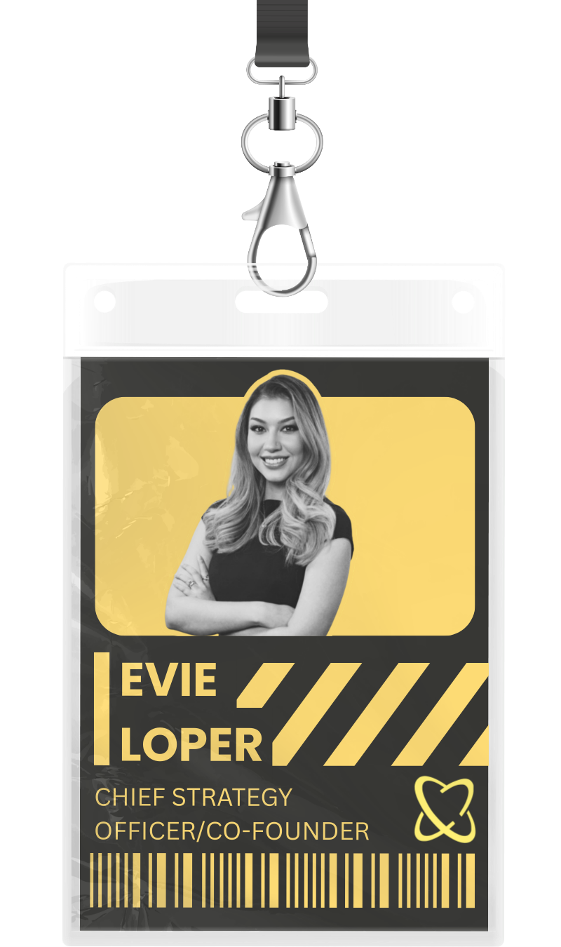 Evie Loper name tag